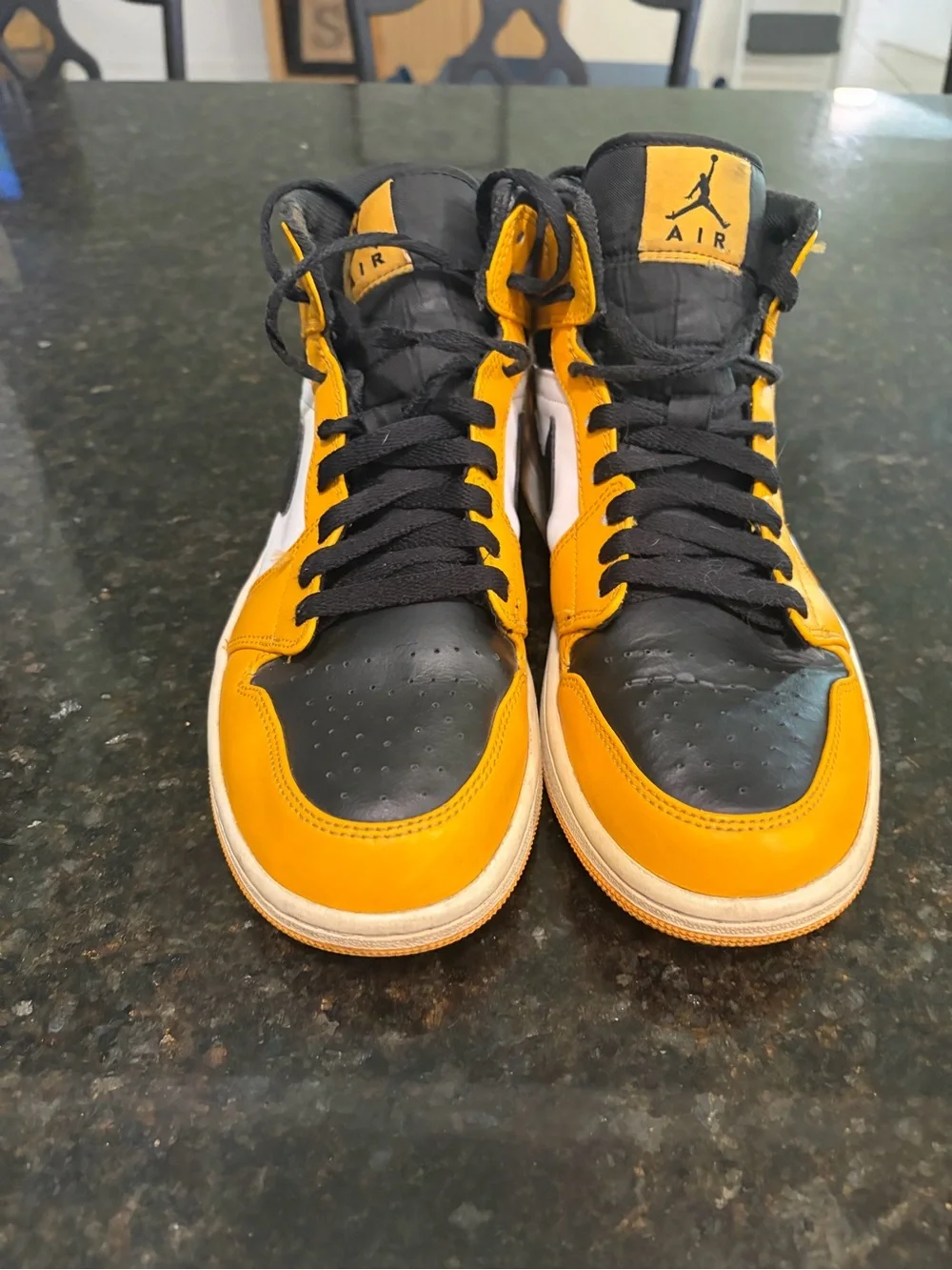 Jordan Mid-Top Sneakers - Black & Yellow Insole
